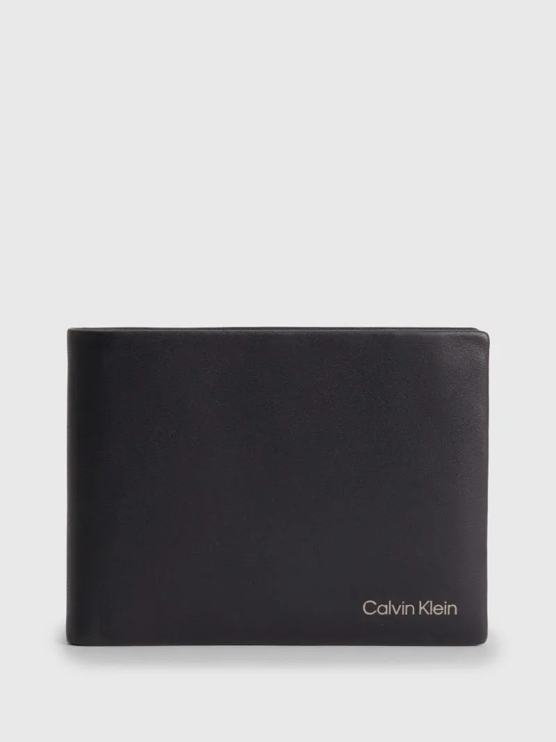 Men Wallet Calvin Klein Ck Concise Βifold 5cc W/Coin L K50K510599-BAX Black