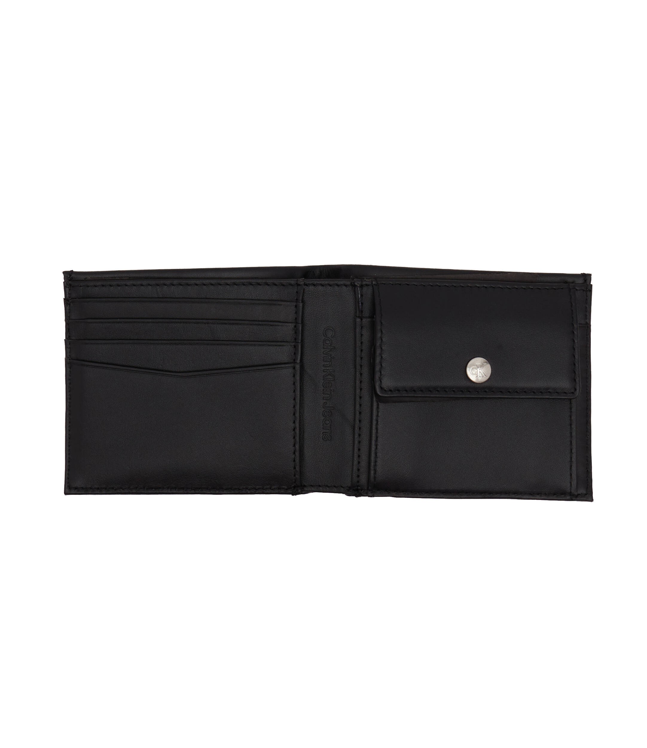 Men Wallet Calvin Klein Monogram Soft Bifold W/Coin K50K510724-BDS Black