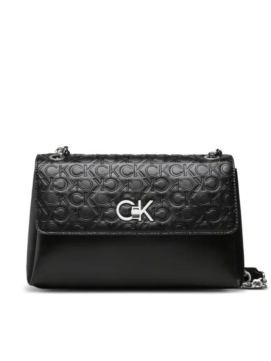 Γυναικεία Τσάντα Calvin Klein Re-Lock Ew Conv Crossbody Emb Mn K60K610919-BAX Μαύρη
