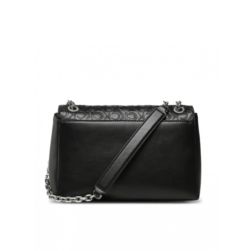 Γυναικεία Τσάντα Calvin Klein Re-Lock Ew Conv Crossbody Emb Mn K60K610919-BAX Μαύρη