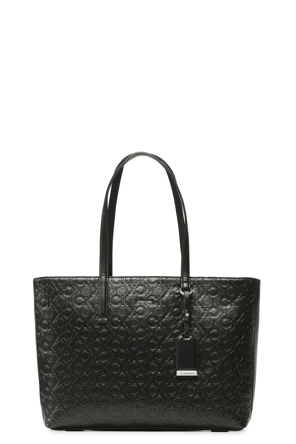 Women's Bag Calvin Klein Ck Must Shopper Md - Emb Mono K60K610926-BAX  Black