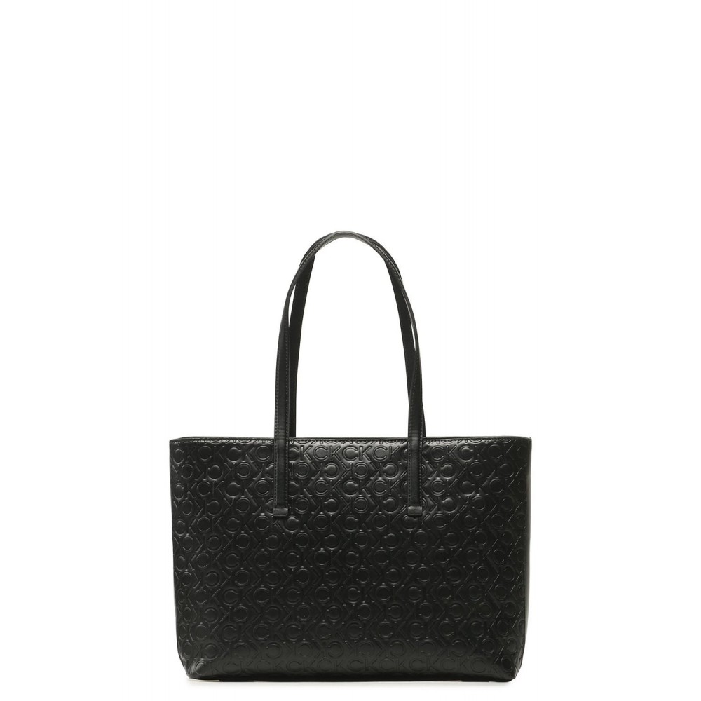 Women's Bag Calvin Klein Ck Must Shopper Md - Emb Mono K60K610926-BAX  Black