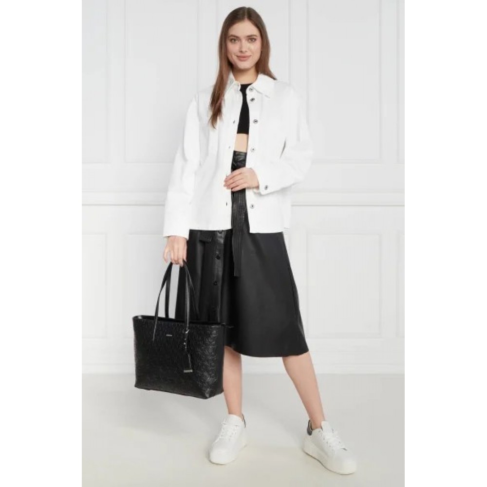 Women's Bag Calvin Klein Ck Must Shopper Md - Emb Mono K60K610926-BAX  Black