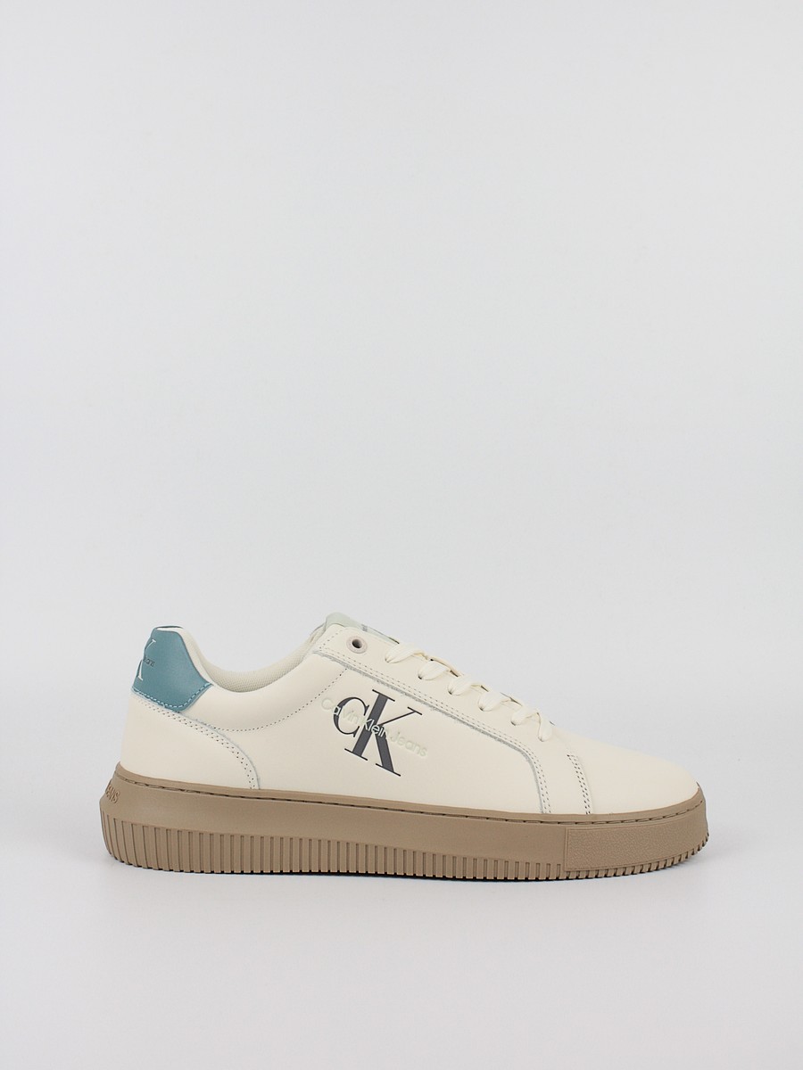 Ανδρικά Sneaker Calvin KLein Chunky Cupsole Monologo YM0YM00681-0K9 Μπεζ