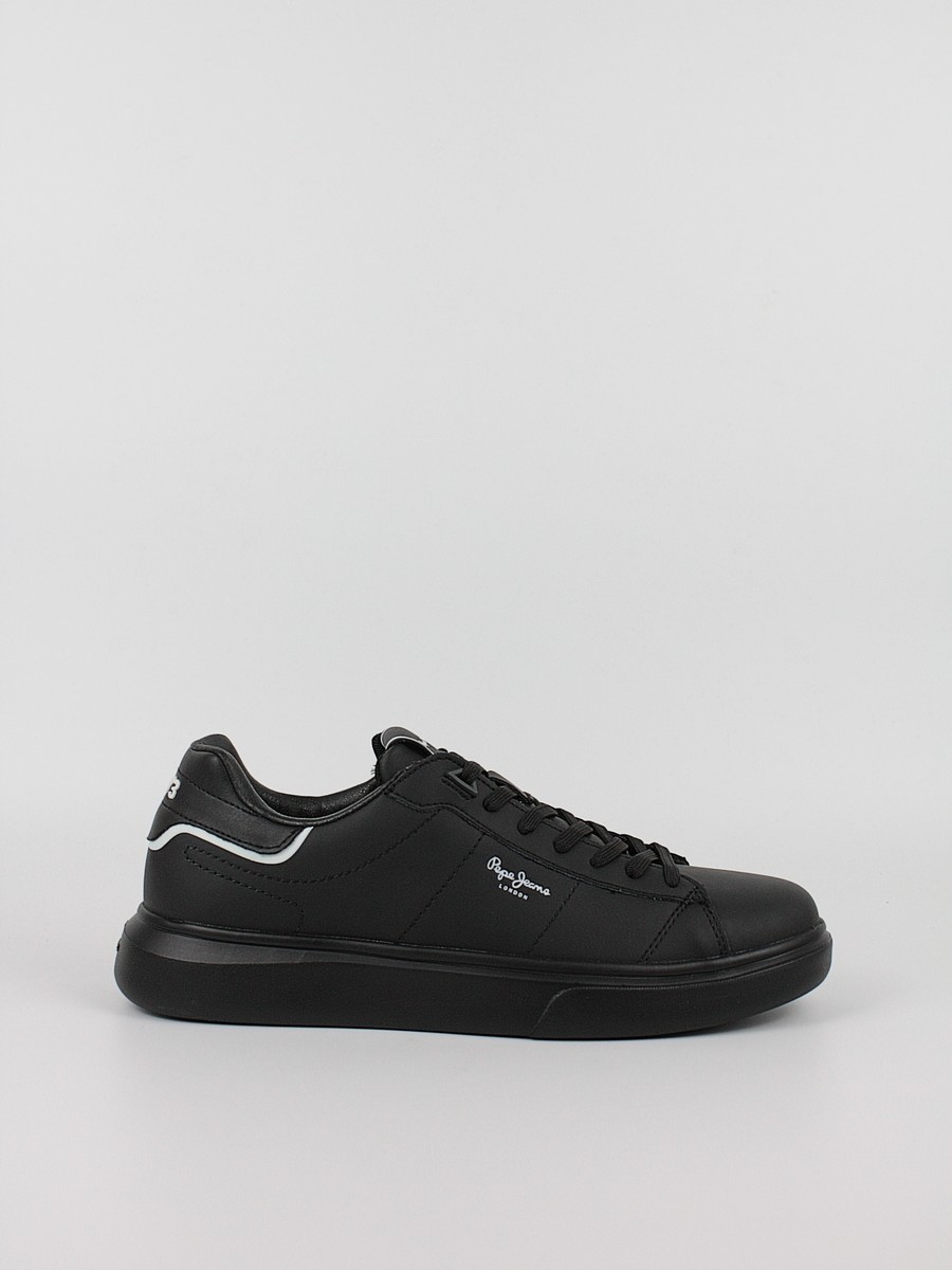 Men Sneaker Pepe Jeans London Eaton Basic PMS30981-999 Black