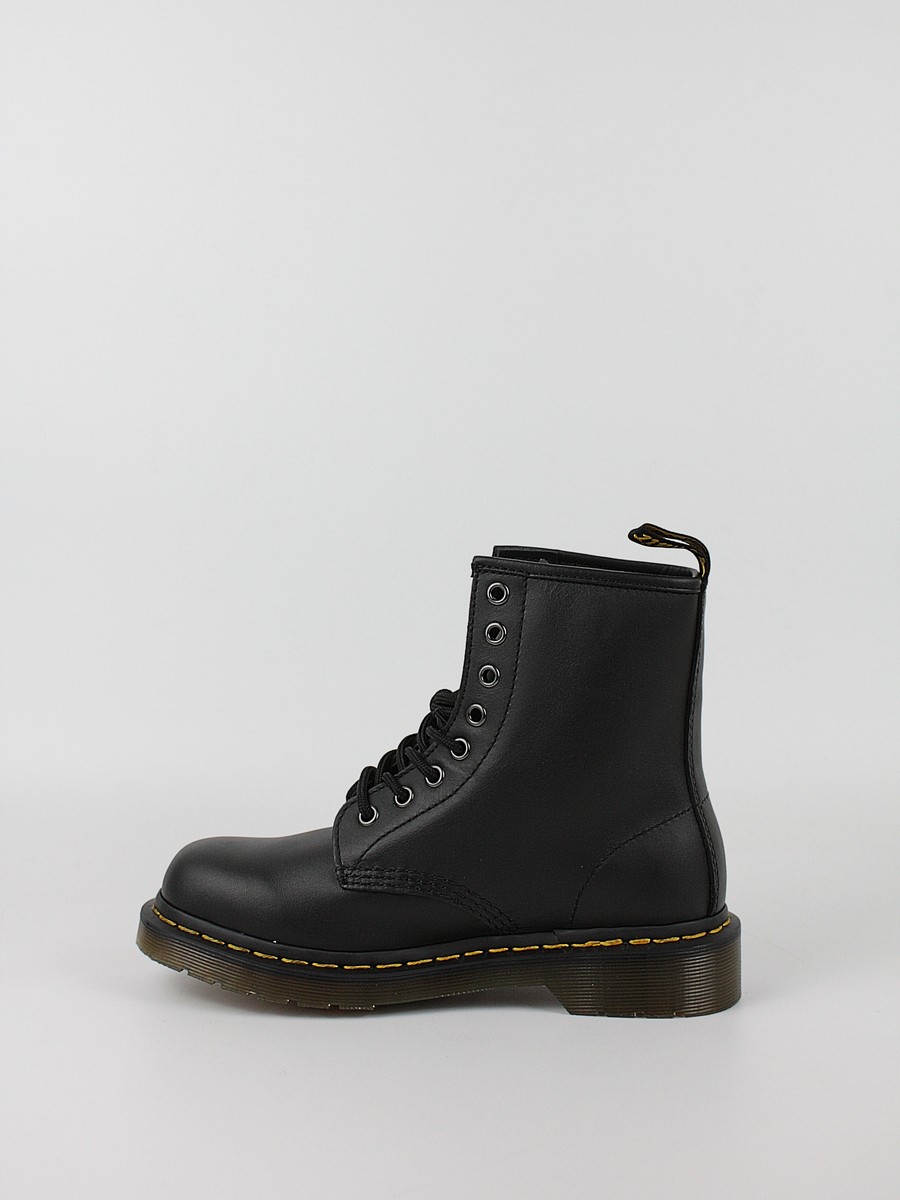 Women Boots Dr Martens 1460 Smooth Leather Lace Up Boots Black