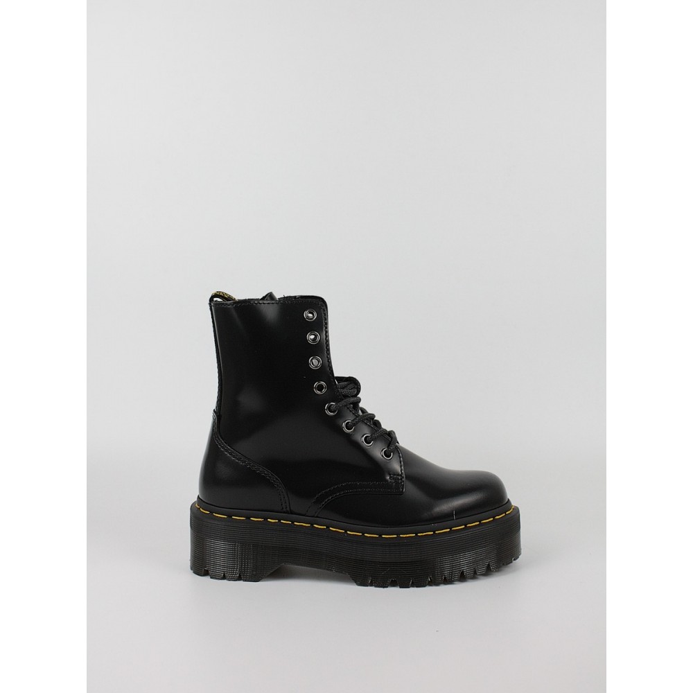 Women Boots Dr Martens Jadon Smooth Leather Platform Boots Black