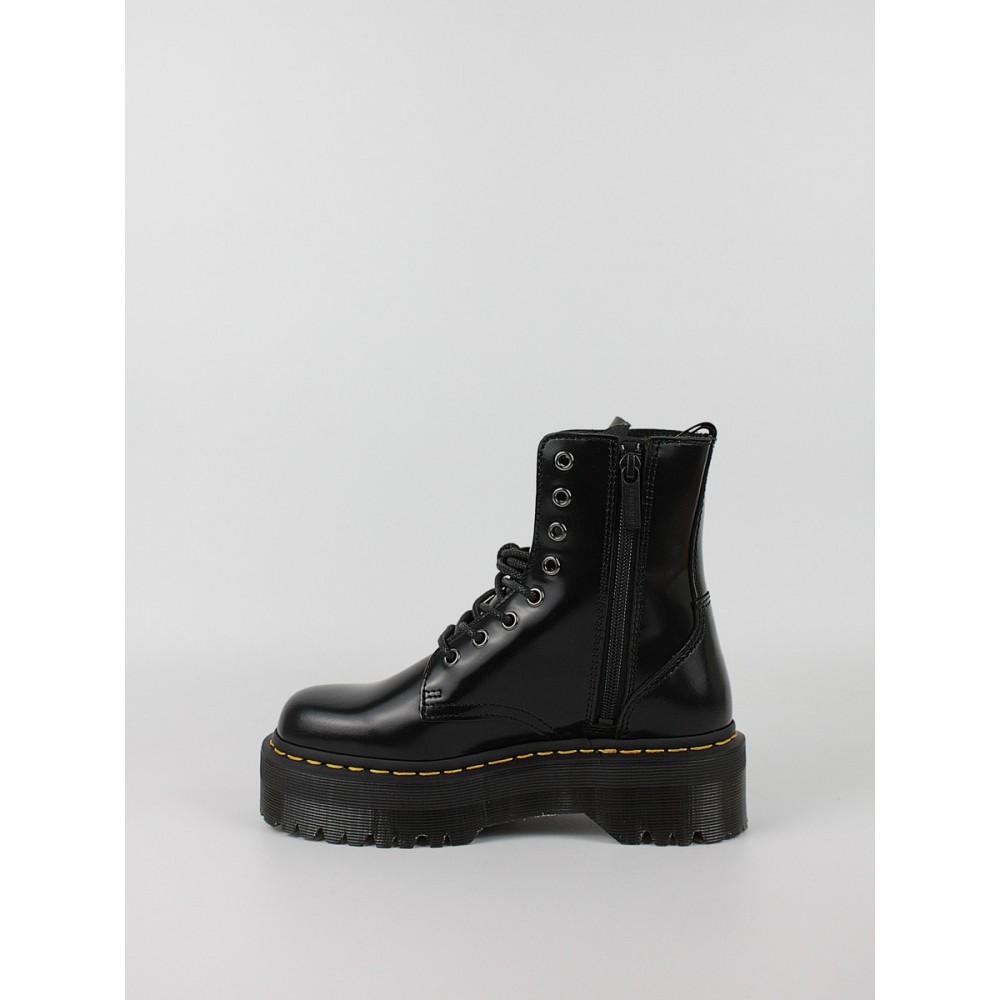 Women Boots Dr Martens Jadon Smooth Leather Platform Boots Black