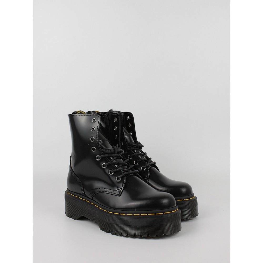 Women Boots Dr Martens Jadon Smooth Leather Platform Boots Black