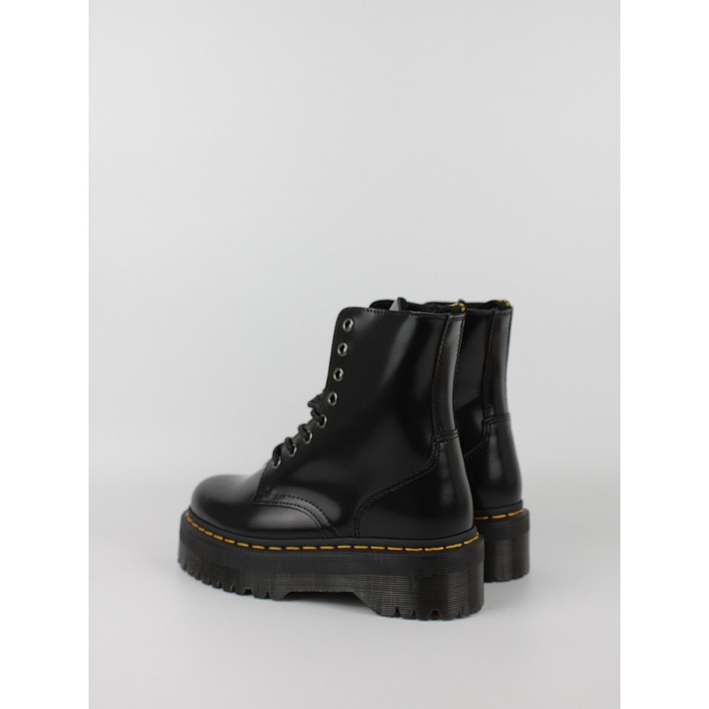 Women Boots Dr Martens Jadon Smooth Leather Platform Boots Black