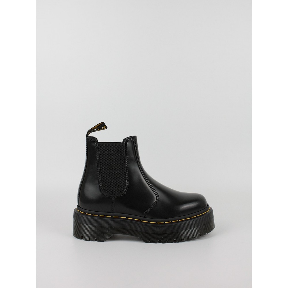 Γυναικείο Αρβυλάκι Dr Martens 2976 Quad Smooth Leather Platform Chelsea Boots Μαύρο