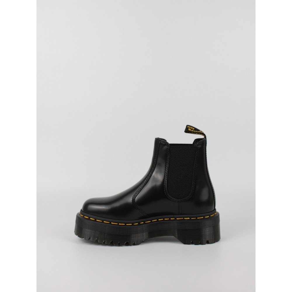 Women Boots Dr Martens 2976 Quad Smooth Leather Platform Chelsea Boots Black Women Boots Dr Martens 2976 Quad Smooth Leather Platform Chelsea Boots Black