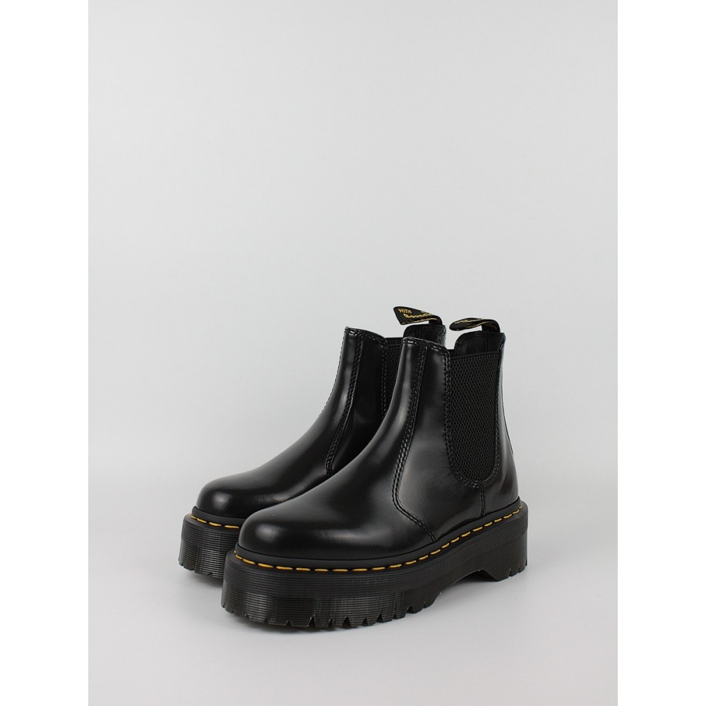 Women Boots Dr Martens 2976 Quad Smooth Leather Platform Chelsea Boots Black Women Boots Dr Martens 2976 Quad Smooth Leather Platform Chelsea Boots Black