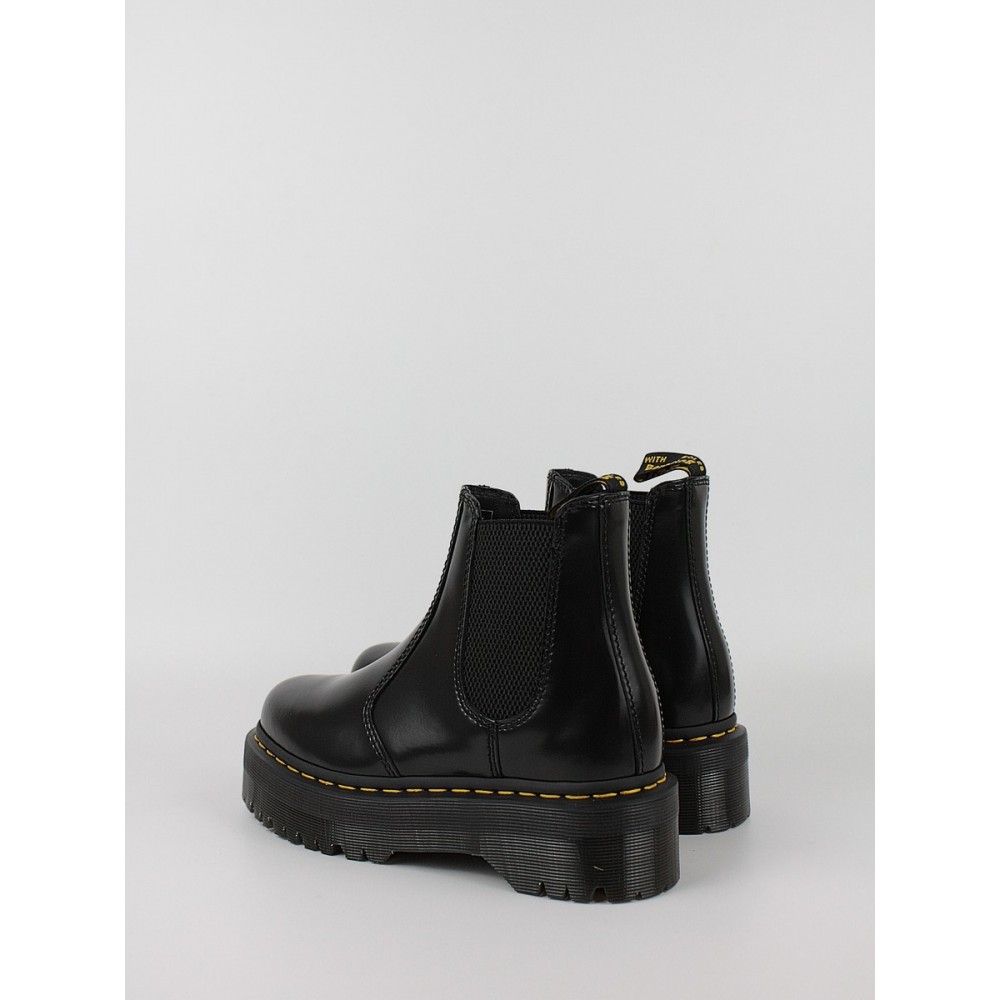 Γυναικείο Αρβυλάκι Dr Martens 2976 Quad Smooth Leather Platform Chelsea Boots Μαύρο