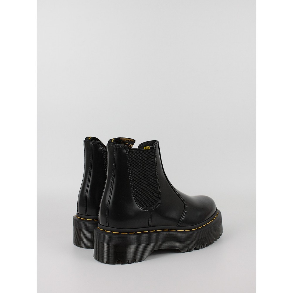 Γυναικείο Αρβυλάκι Dr Martens 2976 Quad Smooth Leather Platform Chelsea Boots Μαύρο