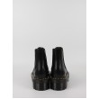 Women Boots Dr Martens 2976 Quad Smooth Leather Platform Chelsea Boots Black
