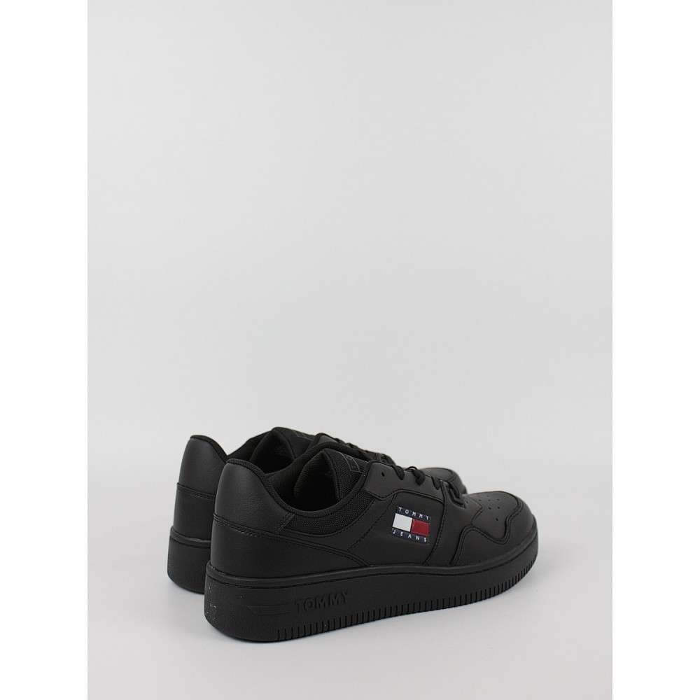 Ανδρικά Sneaker Tommy Hilfiger Tommy Jeans Retro Basket EM0EM00955-0GK Μαύρο