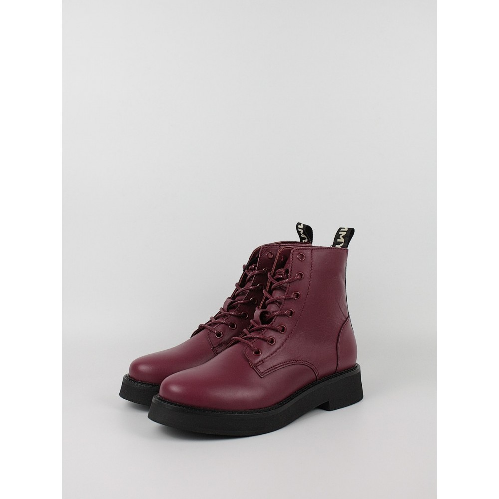 Women Boots Tommy Hilfiger Tjw Tjw Lace Up Flat Boot EN0EN02310-XJS Bordo