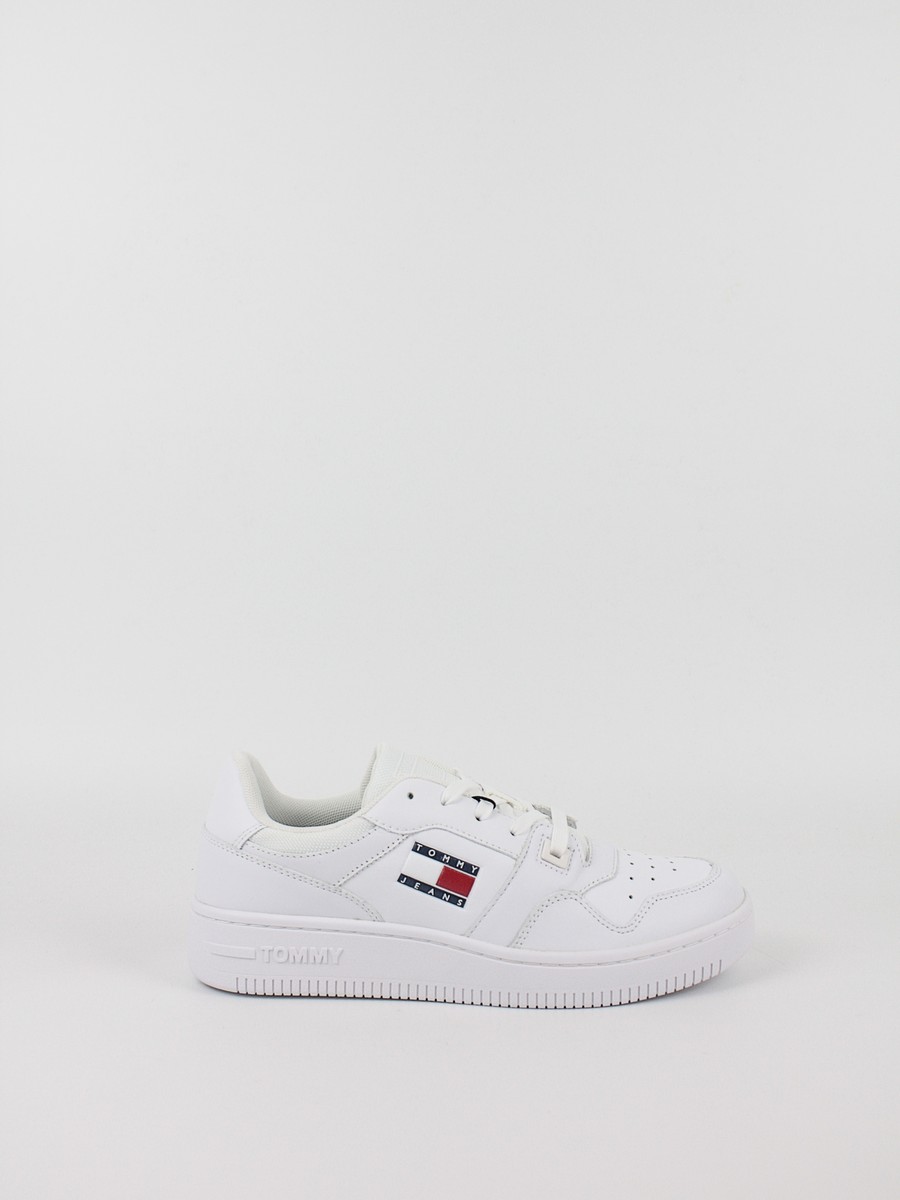 Γυναικεία Sneaker Tommy Hilfiger Tjw Retro Basket Essential EN0EN02434-YBR Ασπρο