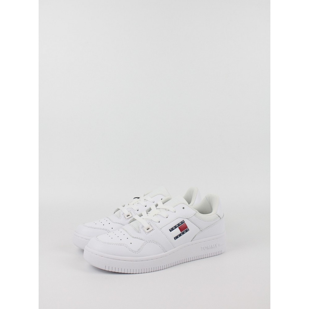 Γυναικεία Sneaker Tommy Hilfiger Tjw Retro Basket Essential EN0EN02434-YBR Ασπρο Γυναικεία Sneaker Tommy Hilfiger Tjw Retro Basket Essential EN0EN02434-YBR Ασπρο