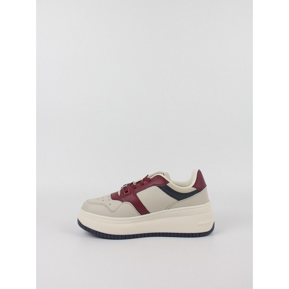 Women Sneaker Tommy Hilfiger Tjw Retro Basket Flatform EN0EN02429-XJS Biege