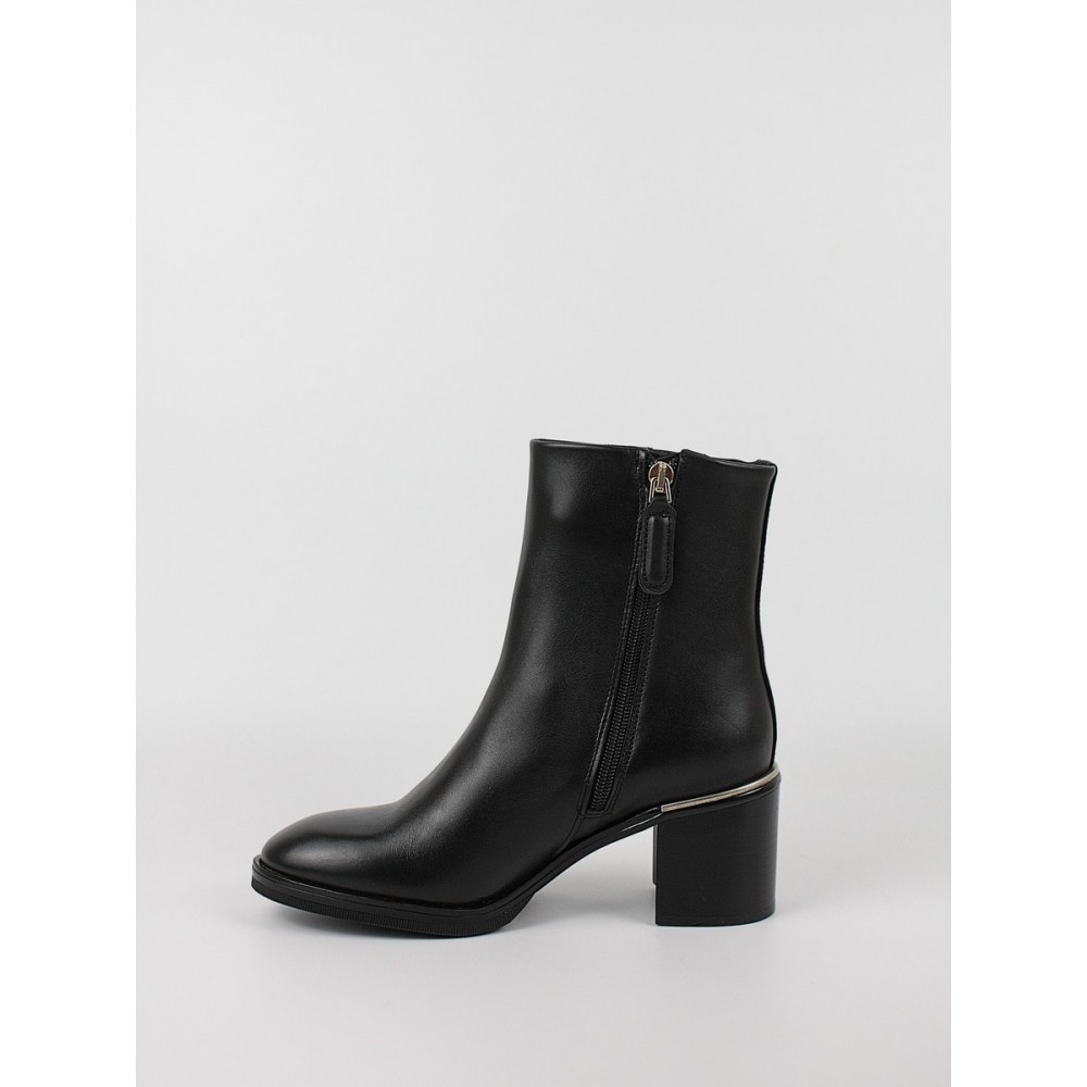 Γυναικεία Μποτάκι Tommy Hilfiger Feminine Th Hardwear Mid Bootie FM0FM07539-BDS Μαύρο