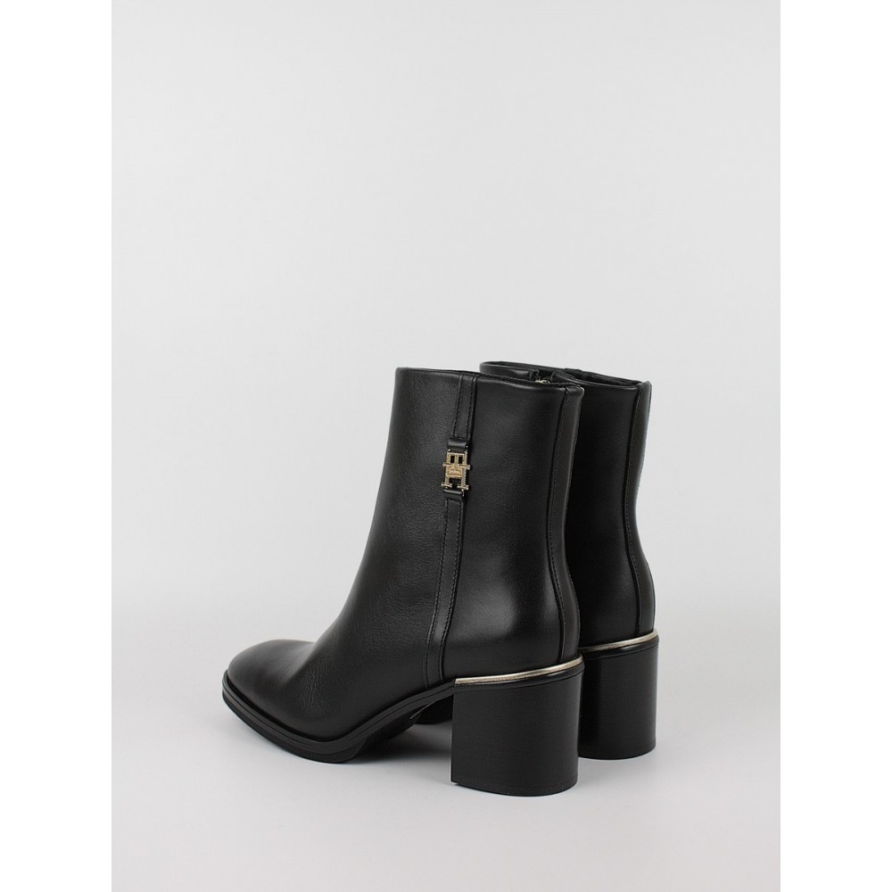 Γυναικεία Μποτάκι Tommy Hilfiger Feminine Th Hardwear Mid Bootie FM0FM07539-BDS Μαύρο