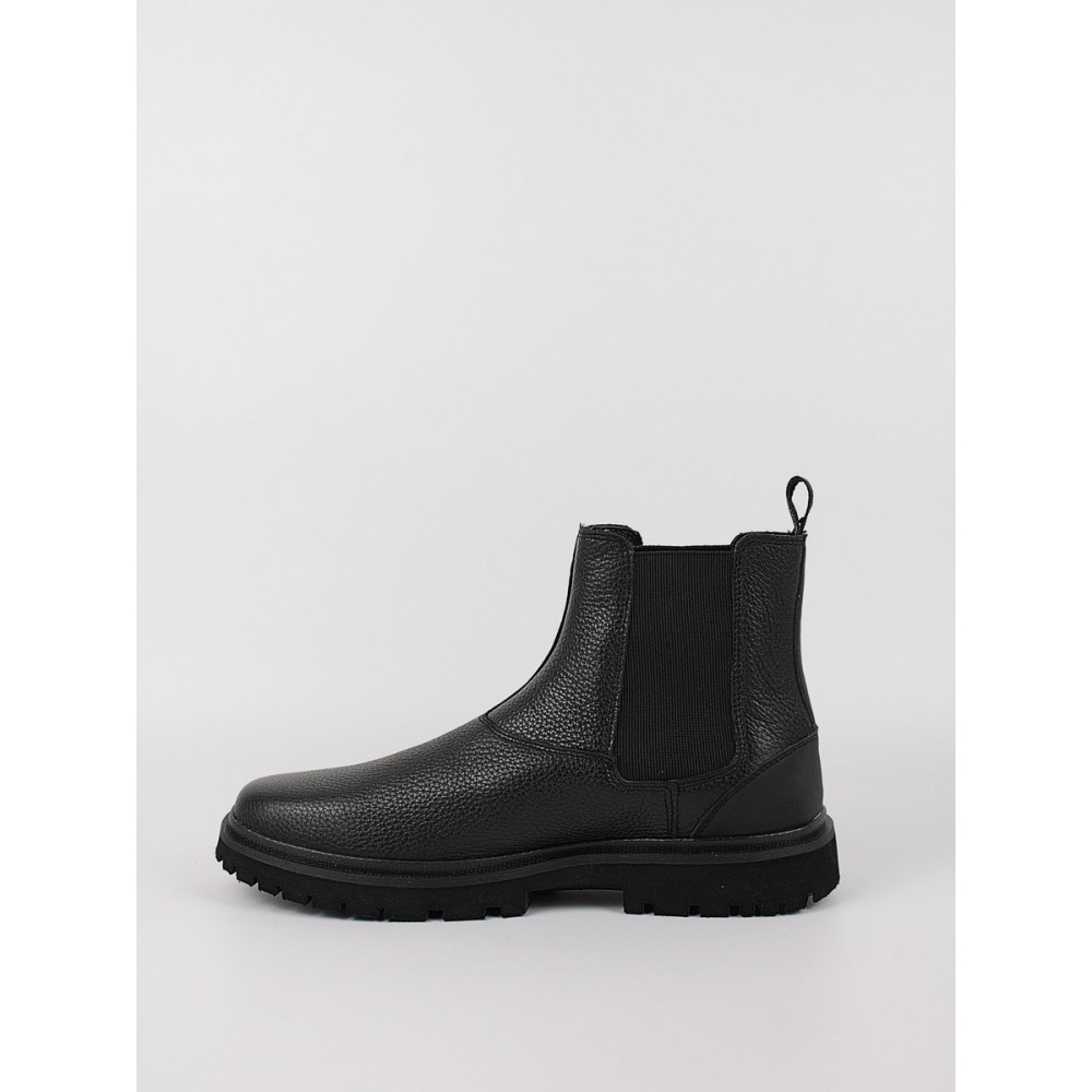 Ανδρικά Chelsea Μποτάκια Calvin KLein Eva Mid Chelsea Boot Lth YM0YM00750-0GT Μαύρο