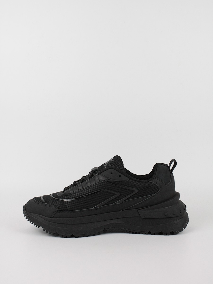 Men Sneaker Calvin KLein Chunky Runner Low Laceup Refl YM0YM00777-0GT Black