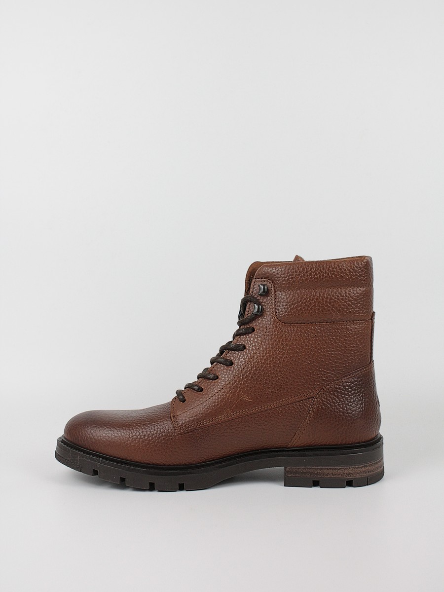 Ανδρικά Μποτάκια Tommy Hilfiger Warm Padded Hilfiger Lth Boot FM0FM04802-GVI Ταμπά