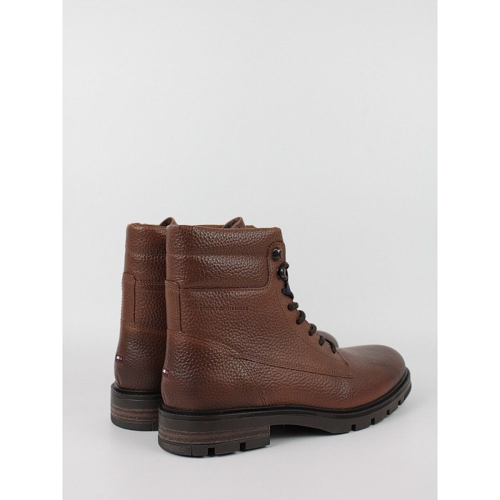 Ανδρικά Μποτάκια Tommy Hilfiger Warm Padded Hilfiger Lth Boot FM0FM04802-GVI Ταμπά