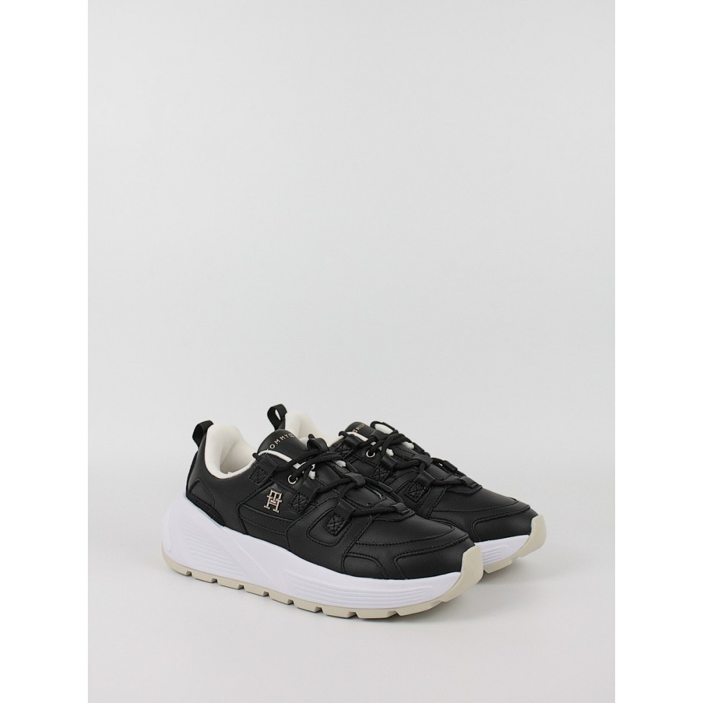 Γυναικεία Sneaker Tommy Hilfiger Th Premium Runner Lthr FW0FW07340-BDS Μαύρο Γυναικεία Sneaker Tommy Hilfiger Th Premium Runner Lthr FW0FW07340-BDS Μαύρο