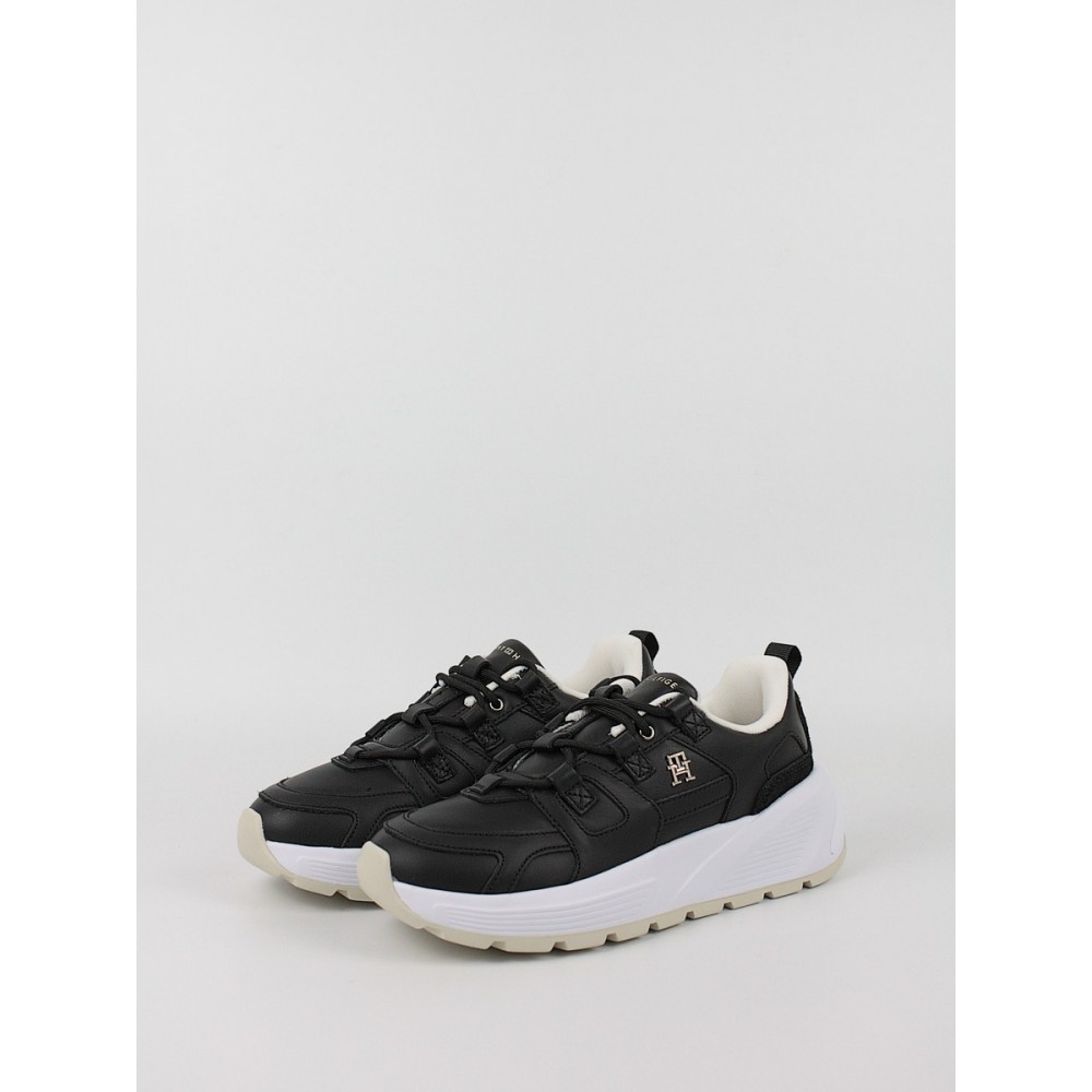 Γυναικεία Sneaker Tommy Hilfiger Th Premium Runner Lthr FW0FW07340-BDS Μαύρο Γυναικεία Sneaker Tommy Hilfiger Th Premium Runner Lthr FW0FW07340-BDS Μαύρο