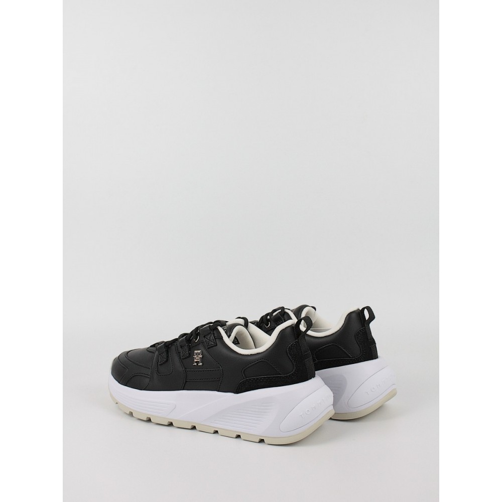 Γυναικεία Sneaker Tommy Hilfiger Th Premium Runner Lthr FW0FW07340-BDS Μαύρο