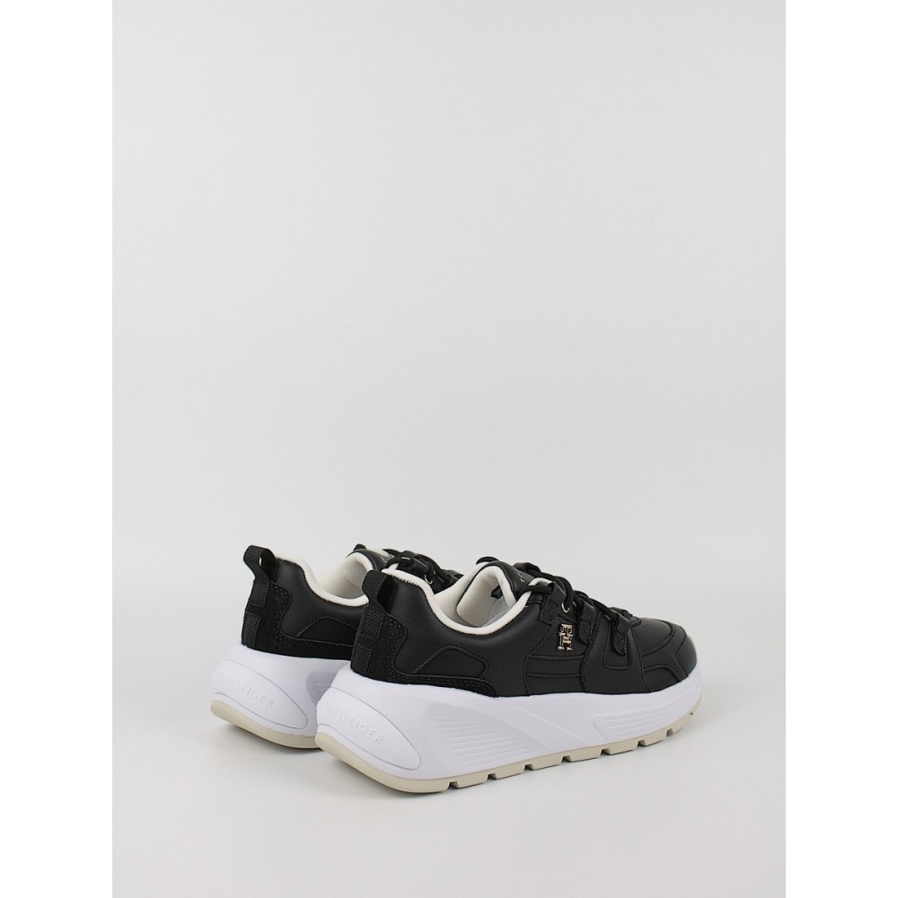 Γυναικεία Sneaker Tommy Hilfiger Th Premium Runner Lthr FW0FW07340-BDS Μαύρο