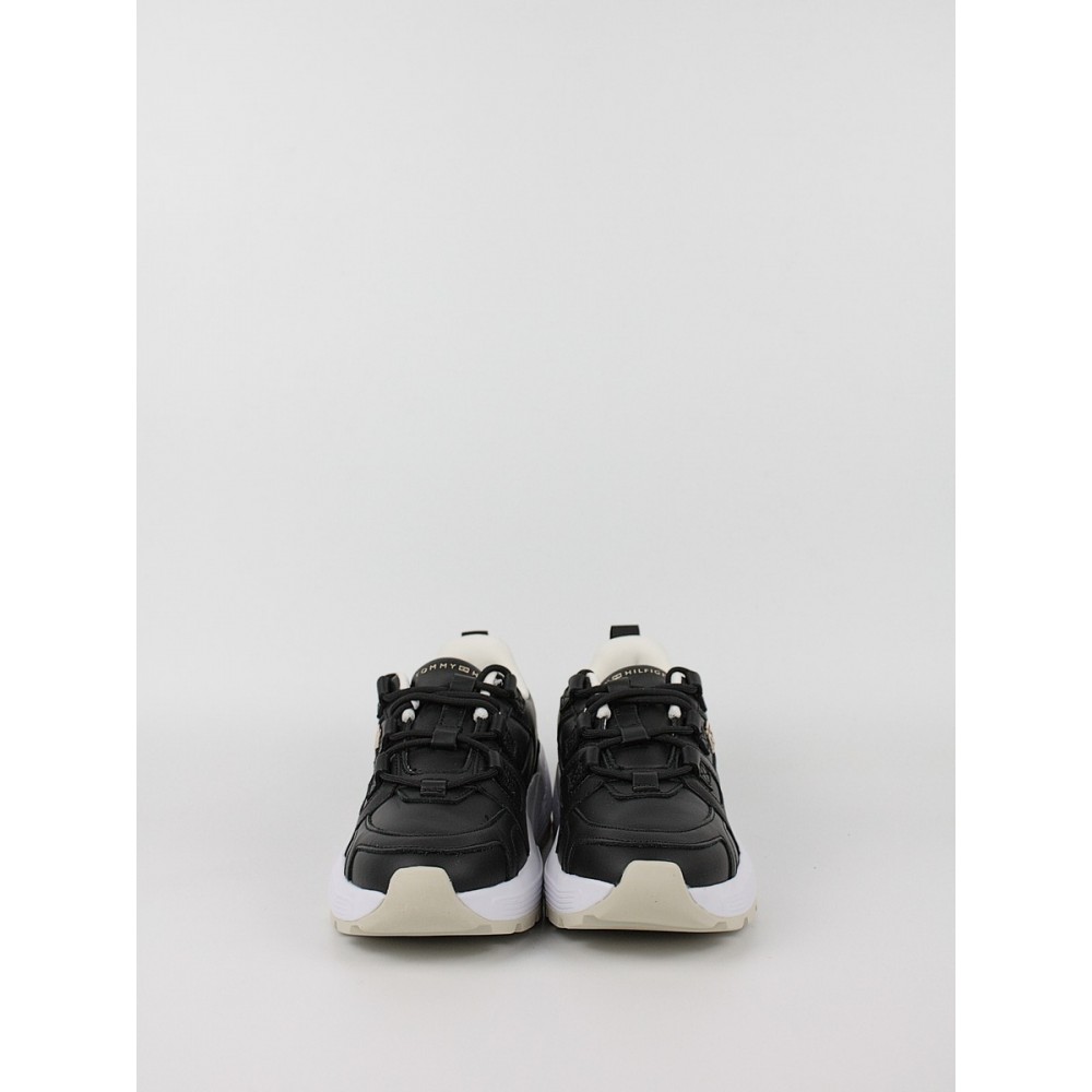 Γυναικεία Sneaker Tommy Hilfiger Th Premium Runner Lthr FW0FW07340-BDS Μαύρο Γυναικεία Sneaker Tommy Hilfiger Th Premium Runner Lthr FW0FW07340-BDS Μαύρο