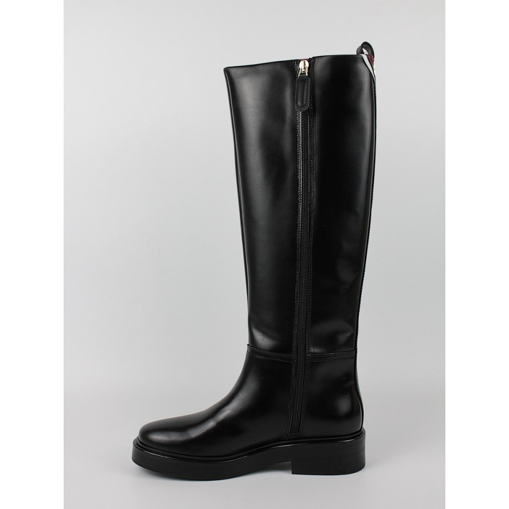 Women Boots Tommy Hilfiger Cool Elevated Longboot FW0FW07488-BDS Black