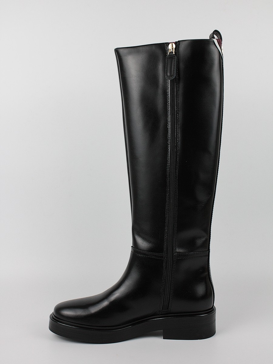 Women Boots Tommy Hilfiger Cool Elevated Longboot FW0FW07488-BDS Black