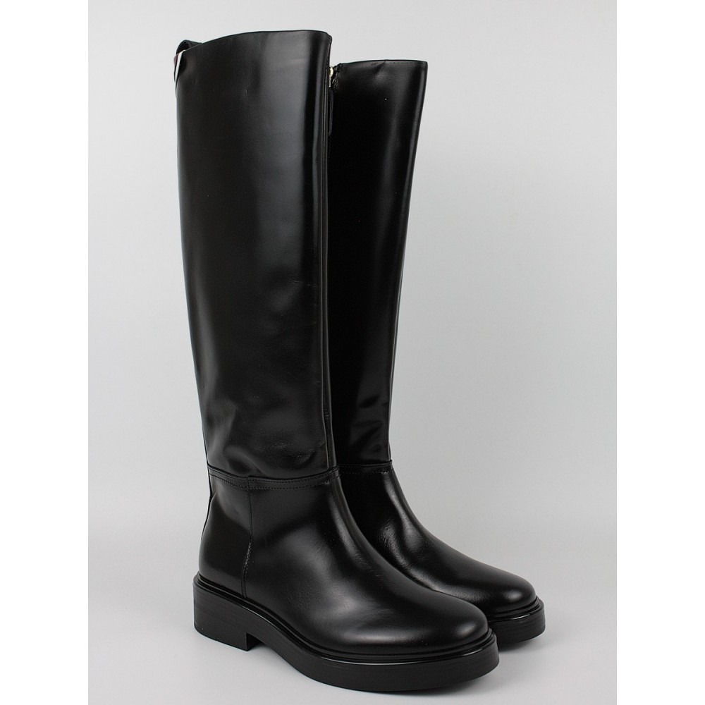 Women Boots Tommy Hilfiger Cool Elevated Longboot FW0FW07488-BDS Black