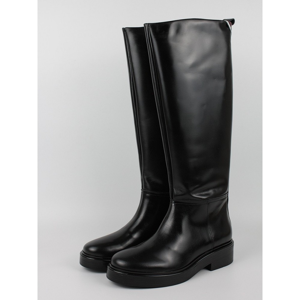 Women Boots Tommy Hilfiger Cool Elevated Longboot FW0FW07488-BDS Black
