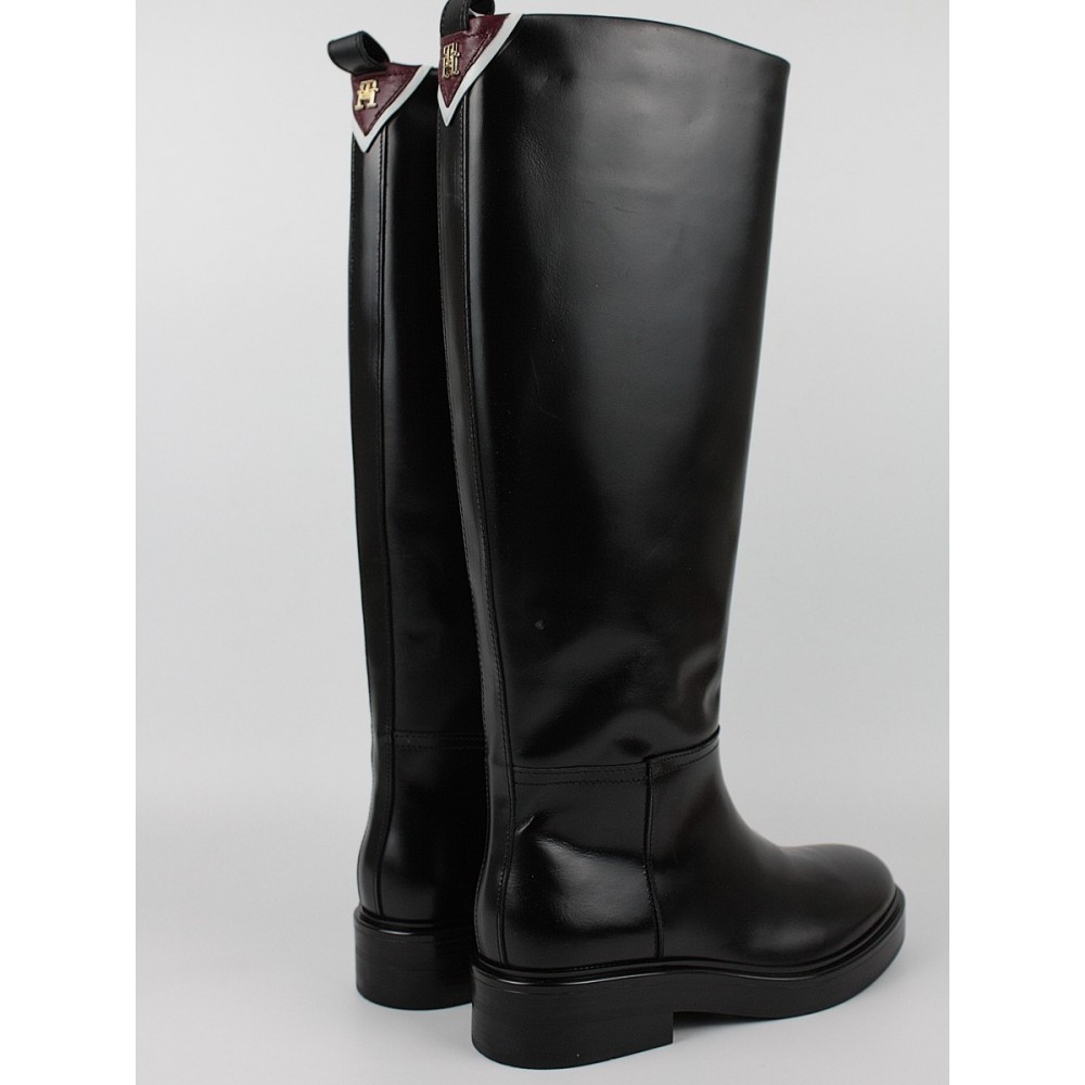 Women Boots Tommy Hilfiger Cool Elevated Longboot FW0FW07488-BDS Black