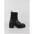 Γυναικεία Μποτάκι Tommy Hilfiger Tommy Belt Leather Boot FW0FW07526-BDS Μαύρο