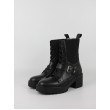 Γυναικεία Μποτάκι Tommy Hilfiger Tommy Belt Leather Boot FW0FW07526-BDS Μαύρο