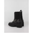 Γυναικεία Μποτάκι Tommy Hilfiger Tommy Belt Leather Boot FW0FW07526-BDS Μαύρο