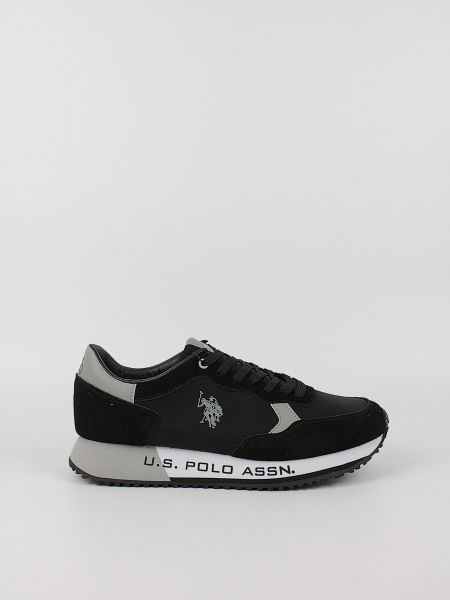 Ανδρικό Sneaker Us Polo Assn CLEEF005-BLK Μαύρο