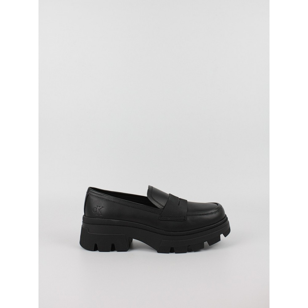 Women Moc Calvin KLein Chunky Combat Loafer Wn YW0YW01120-0GT Black