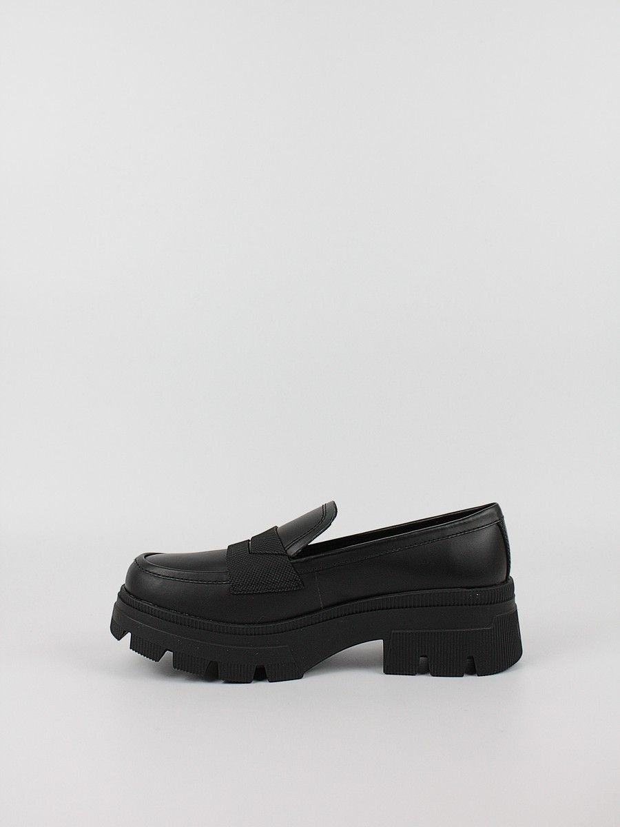 Γυναικεία Μοκασίνια Calvin KLein Chunky Combat Loafer Wn YW0YW01120-0GT Μαύρο