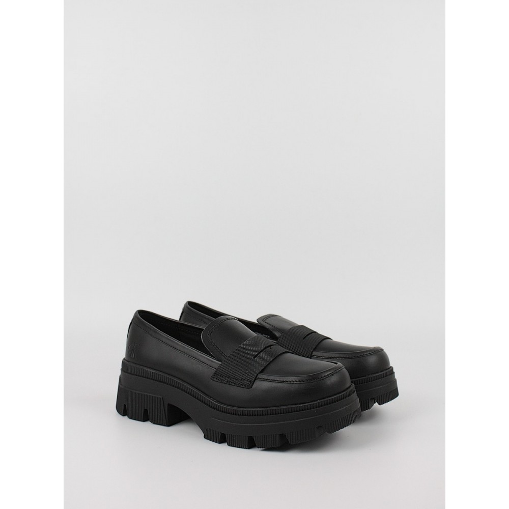 Γυναικεία Μοκασίνια Calvin KLein Chunky Combat Loafer Wn YW0YW01120-0GT Μαύρο