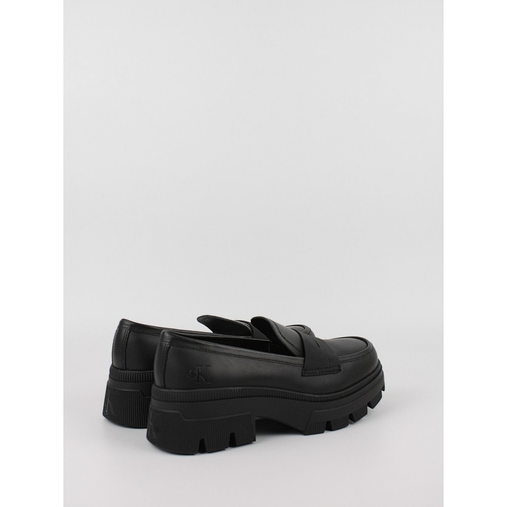 Women Moc Calvin KLein Chunky Combat Loafer Wn YW0YW01120-0GT Black