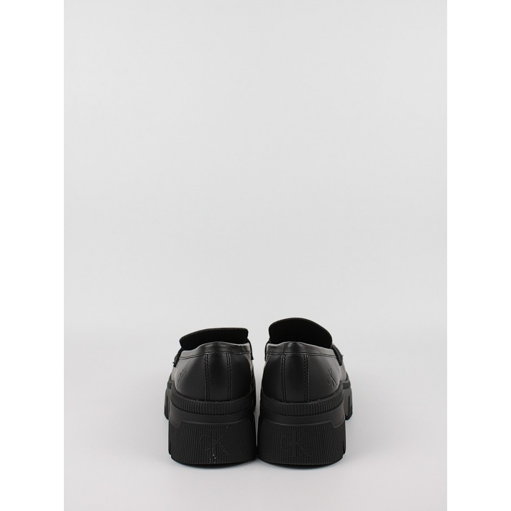 Γυναικεία Μοκασίνια Calvin KLein Chunky Combat Loafer Wn YW0YW01120-0GT Μαύρο